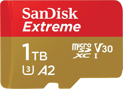 Extreme Microsd Uhs I Card 1Tb For 4K Video On Smartphones, Action Cams & Drones 190Mb/S Rea