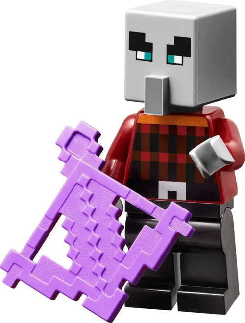 ® Minecraft - 67 İllager (Pillager) Mor Oklu Minifigür