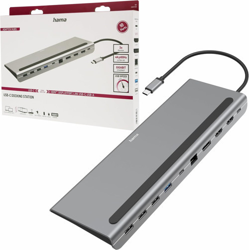 Usb-C Hub Stand 10 Port 4Xusb-A2Xusb-Chdmilan