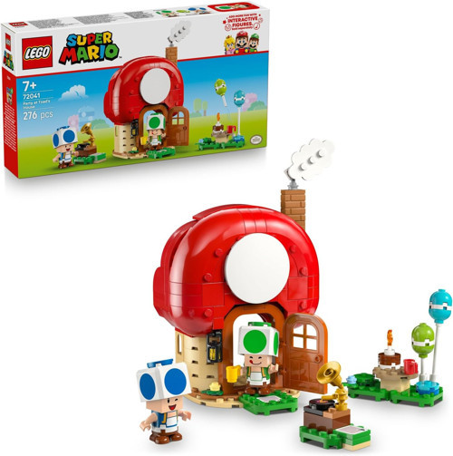 ® Super Mario Toad Evinde Parti 72041 – 7 Yaş Ve Üzeri Çocuklar İçin Parti Temalı Yaratıcı Oyunca