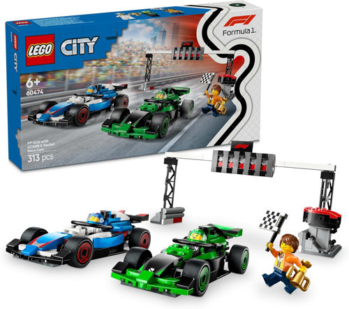 ® City Vcarb Ve Sauber Yarış Arabalı F1 Gridi Oyuncak Araç Seti 60474-6 Yaş Ve Üzeri Kız Ve Erkek