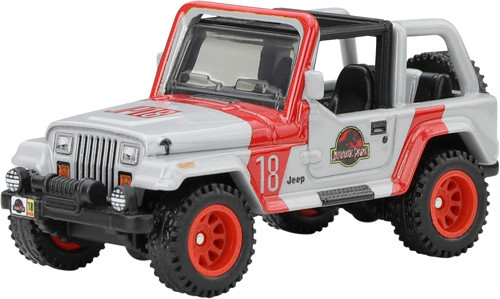 Premium - '92 Jeep Wrangler Sahara (1/64) Jurassic Park