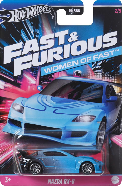 Mazda Rx-8 Araba - Fast And Frious Kadınlar - Model Döküm Ölçeği 1:64 - Uzunluk 7 Cm, Hrw