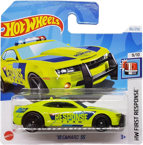 - ´10 Camaro Ss - Hw First Response 9/10 - Htb63 - Short Card - Acil Durum Aracı - Gm - M