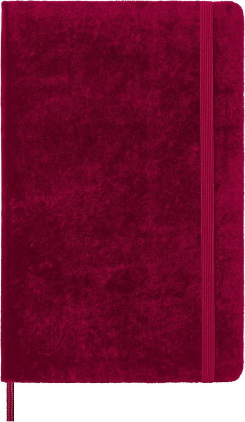 Moleskine Çizgili Not Defteri, Sınırlı Sayıda Kadife Koleksiyonu, Elastik Kilitli Sert Kapak, Renk P