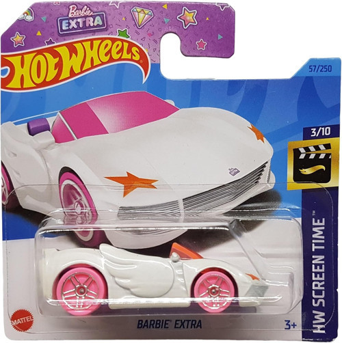 - Barbie Extra - Hw Screen Time 3/10 - Hkh11 - Short Card - Beyaz - Mattel 2023