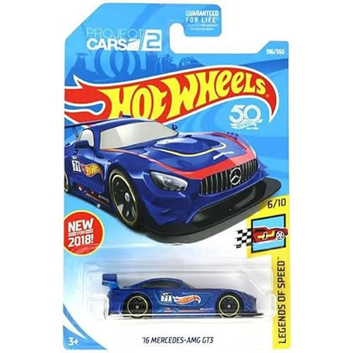 - '16 Mercedes-Amg Gt3 (1/64) Blue - Long Card - 2018 Case - Fjy10
