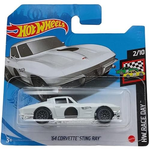 - 64 Corvette Sting Ray - White (1/64) Gtb88