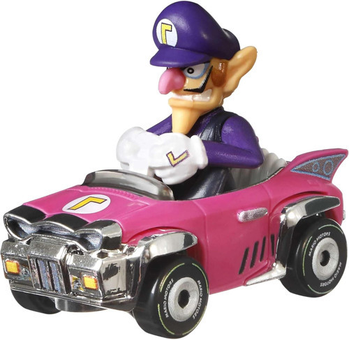 Diecast Kart 5 Cm Waluigi Badwagon Super Mario Kart Ölçek 1:64
