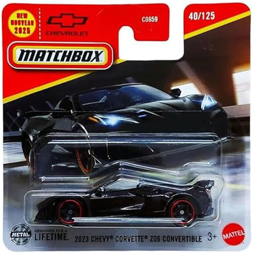 Matchbox - 2023 Chevy Corvette Z06 Convertible - Black (1/64) Jbn76