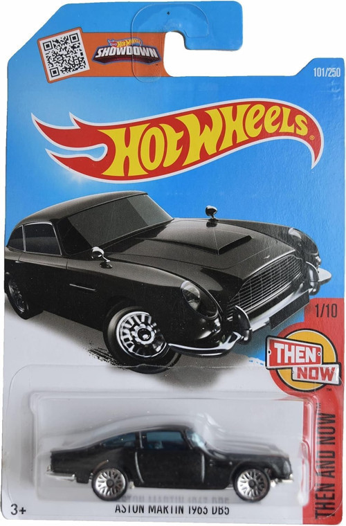 - Aston Martin 1963 Db5 (1/64) Black - Long Card - 2016
