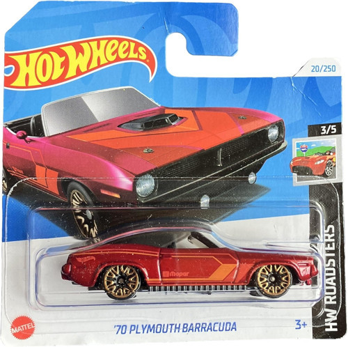 - ´70 Plymouth Barracuda - Hw Roadsters 3/5 - Htc95 - Short Card - Mopar - Chrysler - Mat
