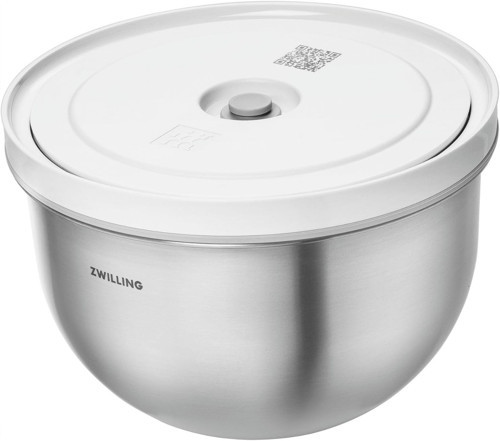 Fresh & Save Bowls Vakumlu Saklama Kabı, M, 18 Santimetre, Paslanmaz Çelik, Metalik Gri