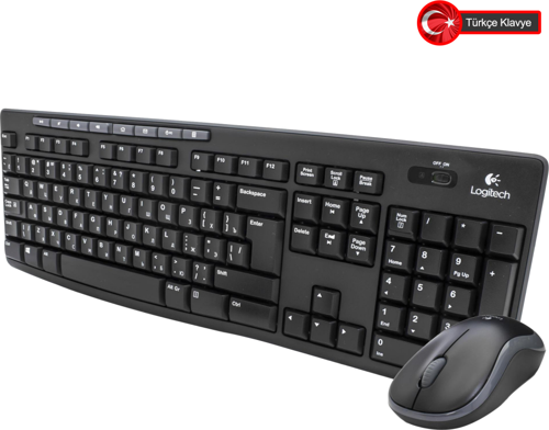 LOGITECH MK270, 920-004525, Kablosuz, Türkçe Q, Klavye Mouse Set