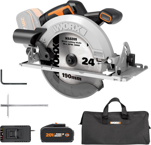 Wx520 20V 4.0Ah Li-On Kömürsüz Profesyonel Daire Testere