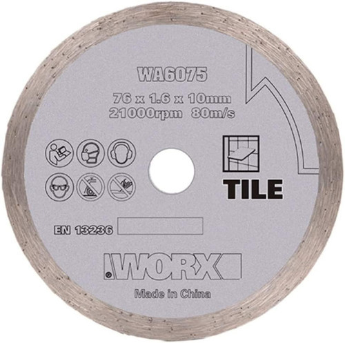 Wa6075 Wx801 İçin 76X10Mm Fayans, Seramik, Mermer Elmas Kesme Diski