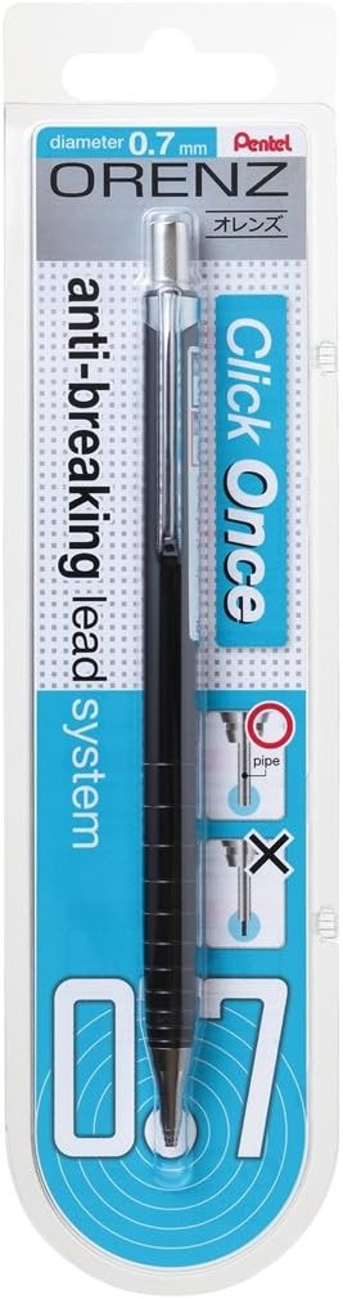 Orenz Uç Korumalı Teknik Çizim Ve Yazı İçin Mekanik Kurşun Kalem, 0.7 Mm, Siyah