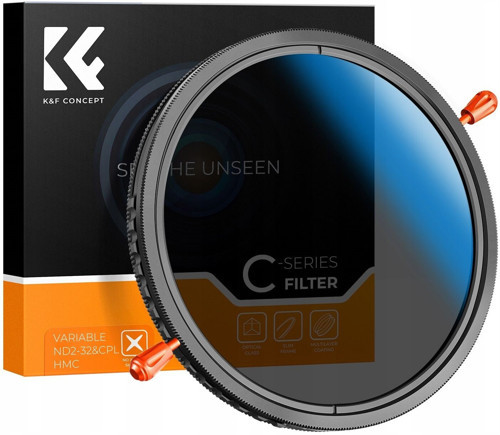62mm 2in1 Değişken ND2-ND32 + CPL Filtre / Nano -C serisi Kaplama