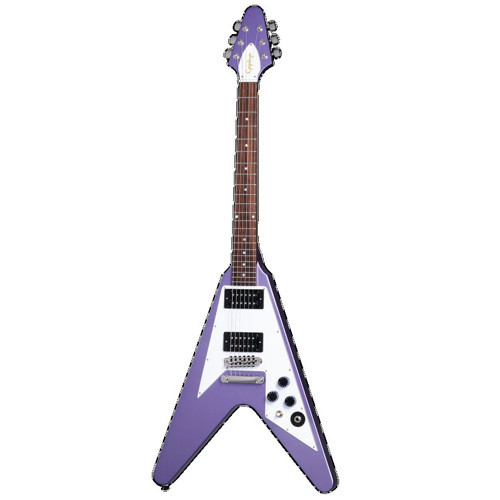 Kirk Hammett 1979 Flying V Elektro Gitar (Purple Metallic)