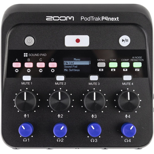 PodTrak P4next Taşınabilir Multitrack Podcast Kayıt Cihazı