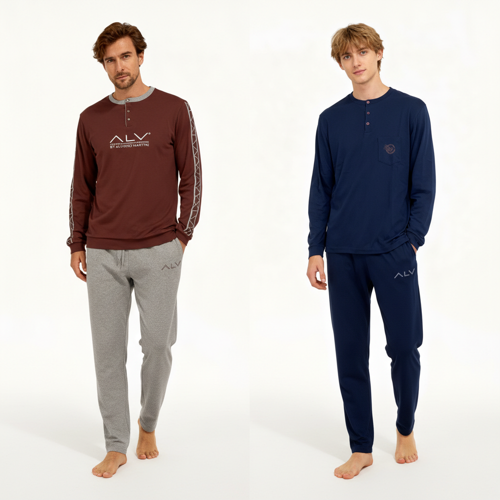 Erkek Pamuklu 2 Adet 2'li Pijama Takımı BB2232
