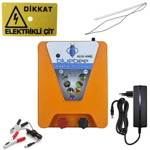 EC02 G12V Ç15000V 7.8joule Güç Ayarlı Elektrikli Çit Cihazı