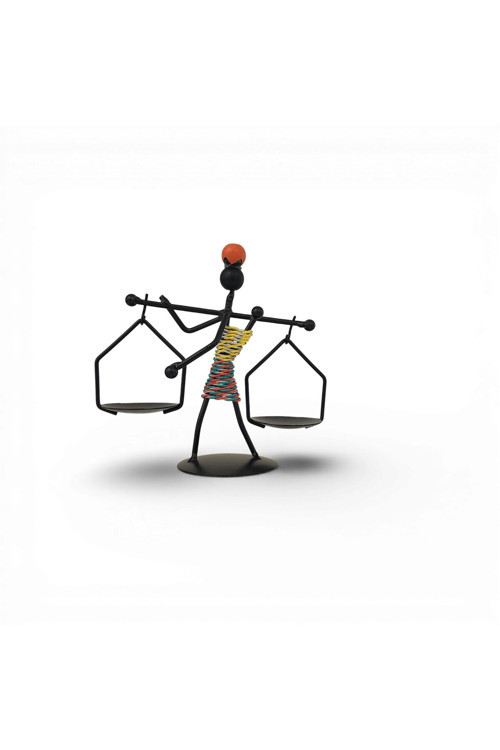 Afrikalı Kadın Terazi Mumluk