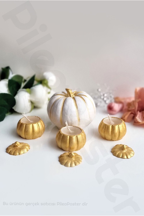 Dekoratif Mumluk Seti 4 lü |Kabak Biblo Set |Dekoratif Bal Kabakları|Kabak Biblo|dekoratif obje|