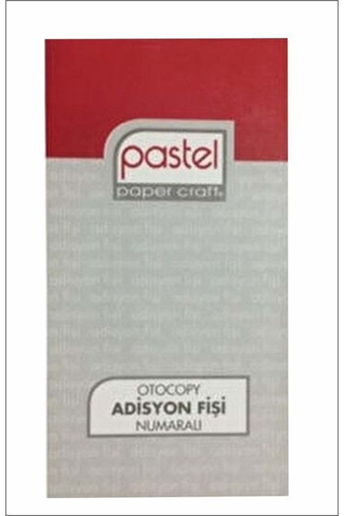 Adisyon Fişi Otokopili, Numaralı 2 Nüsha (1 Asıl 1 Suret) 50 Sayfa (8x16cm) 1 Düzine 12 Adet