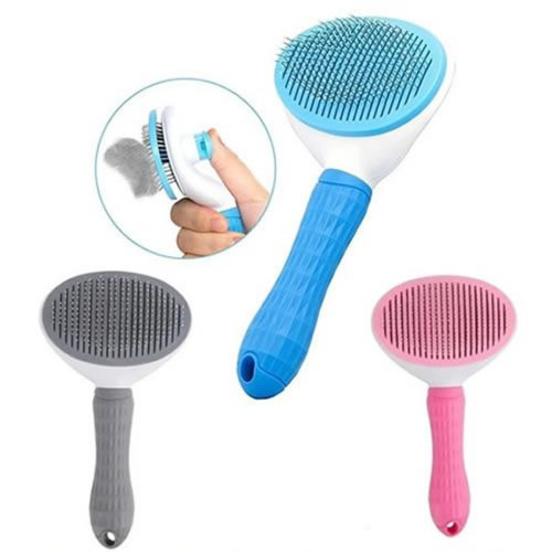 Evcil Hayvan Kedi Köpek Tarak Oval (LACİVERT)