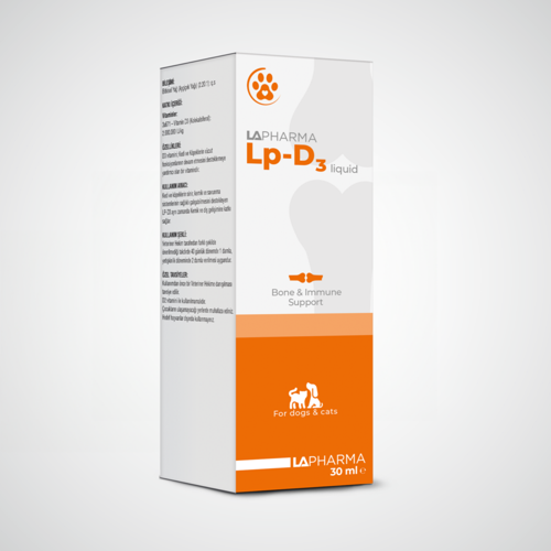 Lp-D3 30 ml | Kedi & Köpek Sıvı D3 Vitamini - Kemik ve Diş Gelişim Desteği