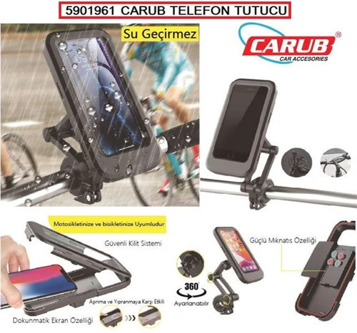 Portatif Universal Motosiklet Bisiklet Su Geçirmez Telefon Tutucu