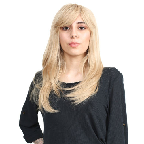 Miku Design Düz Perçemli Orta Boy Fiber Sentetik Peruk / Balköpüğü