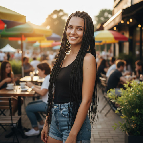 Miku Design Afrika Örgüsü ve Rasta İçin Sentetik Saç / Siyah
