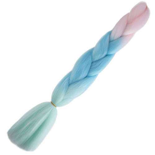 Miku Design Afrika Örgülük Ombreli Sentetik Saç 100 Gr. / Soft Pembe / Soft Mavi / Soft Yeşil