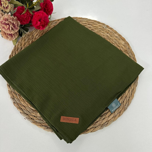 Soft Krinkıl Eşarp Kına Yeşili NSY0227