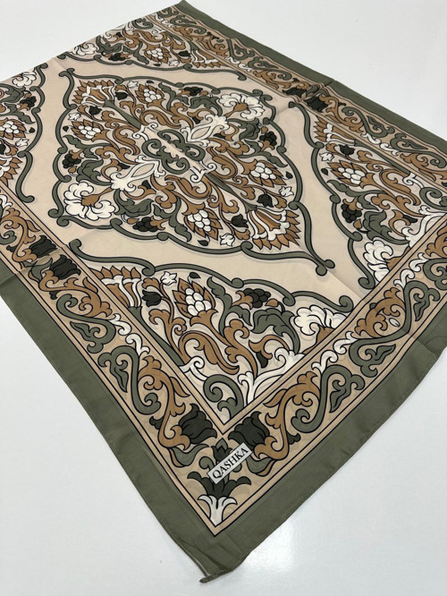 QASHKA Soft Pamuklu Şal Etro Desen LBD0720