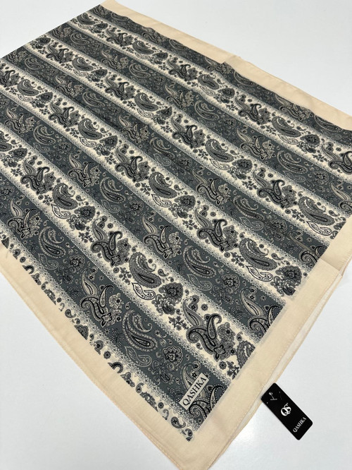 QASHKA Soft Pamuklu Şal Etro Desen LBD0519