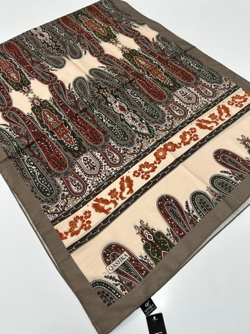 QASHKA Soft Pamuklu Şal Etro Desen LBD0607
