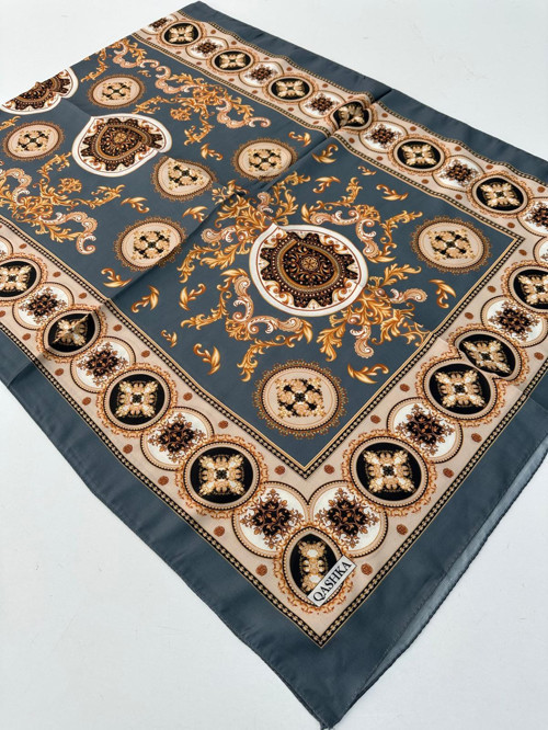 QASHKA Soft Pamuklu Şal Etro Desen LBD1311