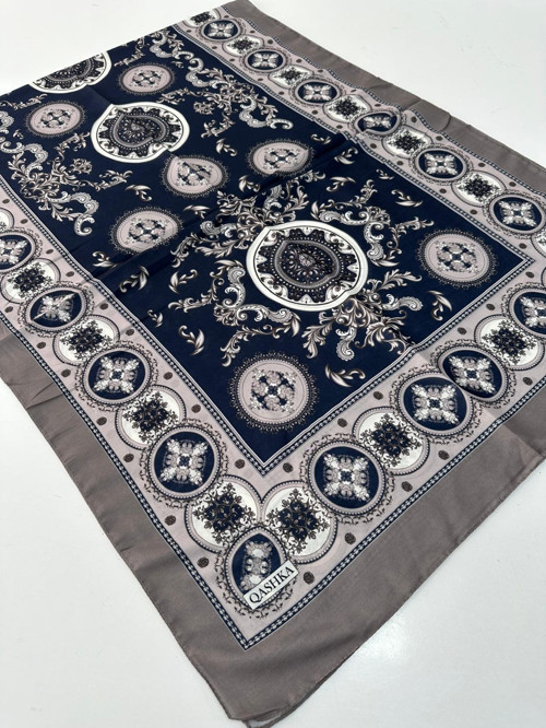 QASHKA Soft Pamuklu Şal Etro Desen LBD1324