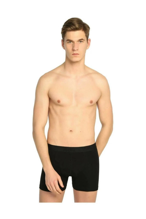 Erkek Siyah 6'Lı Boxer 0114