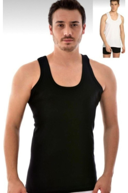 Erkek Karışık Paket Klasik Atlet 6'Lı