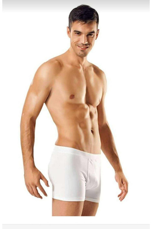 0114 Erkek Likralı Boxer Şort 3 Adet