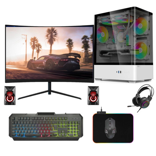 Gaming Pc intel i5 12400F 8Gb Ddr4 256Gb Ssd 8Gb Rx580 23.8" Oyun Bilgisayarı