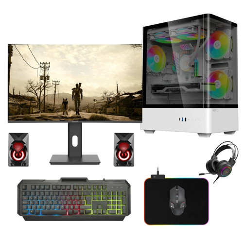 Gaming Pc intel i3 7100 (7.Nesil) 16Gb Ddr4 512Gb M2 Nvme 8Gb Rx580 27" Oyun Bilgisayarı