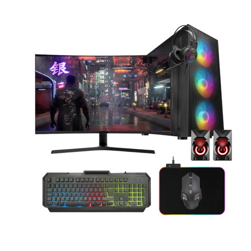 Gaming Pc intel i5 12500 16Gb Ddr4 512Gb M2 Nvme 8Gb Rtx4060Ti 31.5" 165Hz Oyun Bilgisayarı