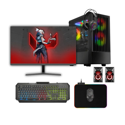 Gaming Pc intel i5 12500T 16Gb Ddr4 512Gb M2 Nvme 8Gb Rx580 31.5" 165Hz Oyun Bilgisayarı