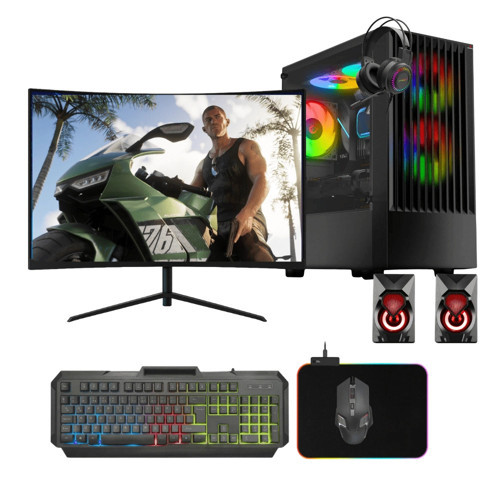 Gaming Pc Ryzen 5 5500 8Gb Ddr4 256Gb Ssd 4Gb Gt740 23.8" Oyun Bilgisayarı