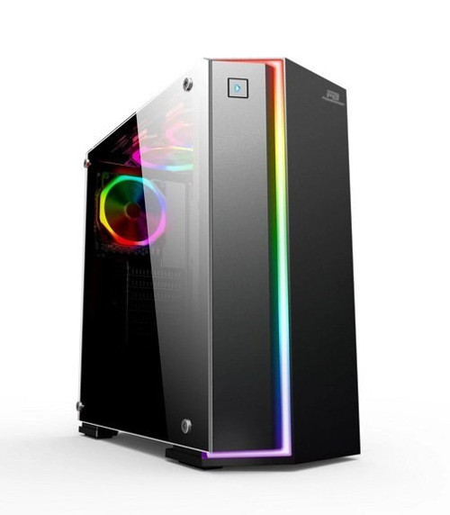 VK-G3906S USB3.0 Rainbow RGB Fan Strip Kasa Gamıng Siyah